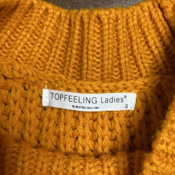 Mustard Yellow Chunky Knit Vest - Picture 8 of 12